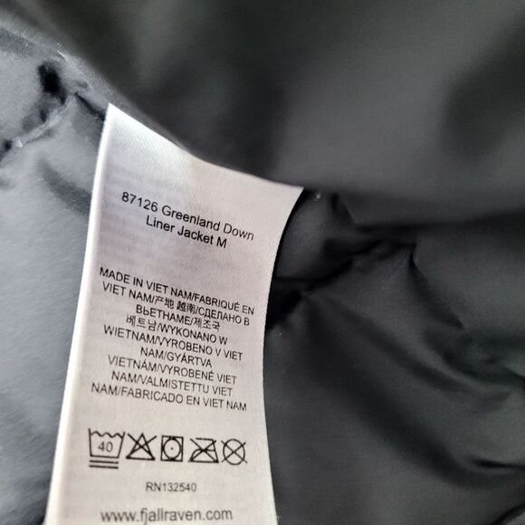Fjallraven Greenland Down Liner Puffer Jacket Size Medium - Picture 13 of 16